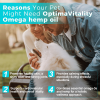 OptimaVitality Omega Hemp Oil for Dogs Supports Skin Coat Joint Health and Overall Wellness